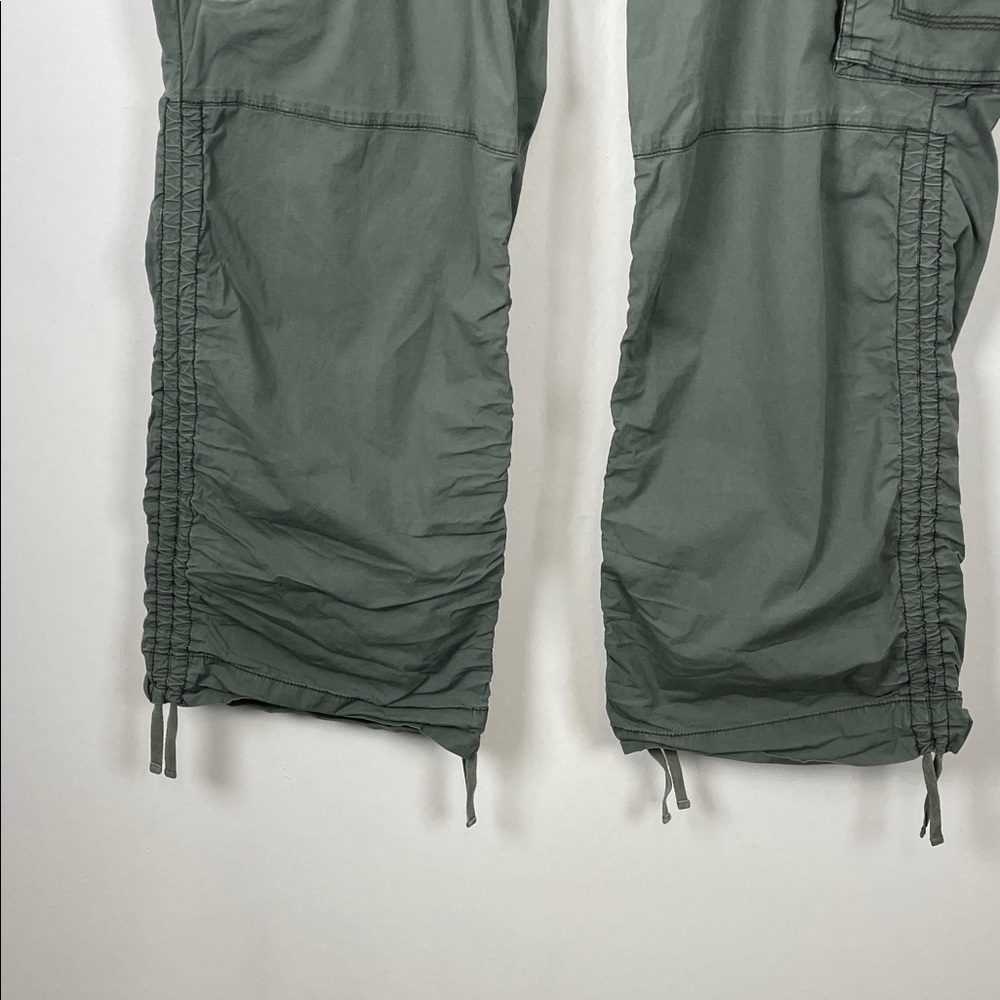 Old Navy Vtg Drawstring Coin Pocket Hiking Women's 2XL Green Cargo Jogger Pants - Picture 2 of 12